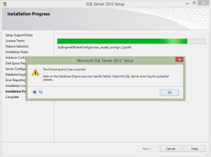 sql 2012 install error