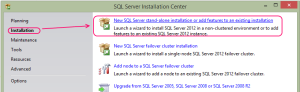 SQL 2012 or SQL 2014 installation step 2